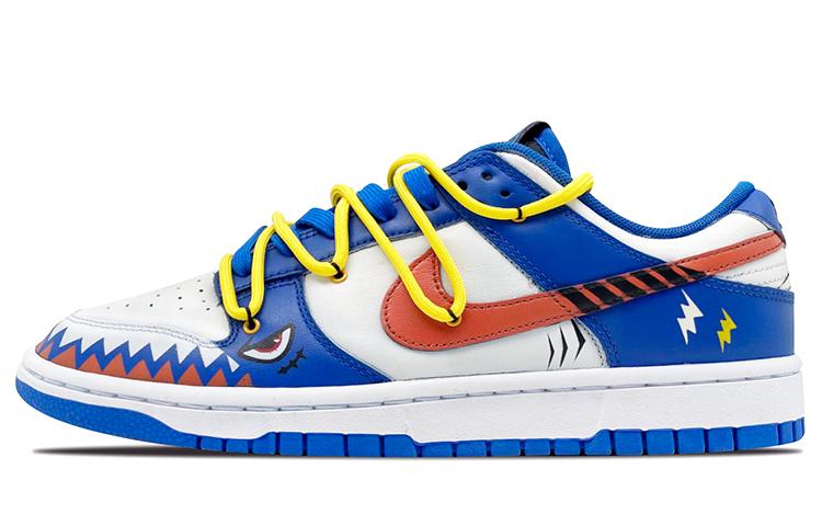 

Кеды унисекс Nike Dunk Low Shark белые 38.5 EU, Белый, Dunk Low Shark