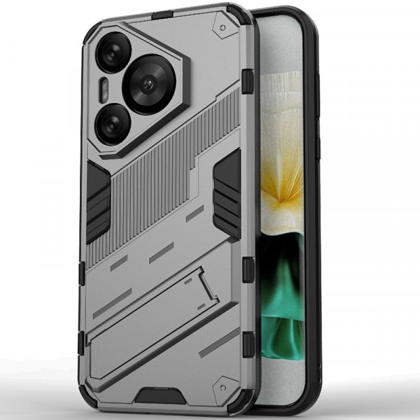 

Чехол-подставка RosCase Megatron для Huawei Pura 70, Серый