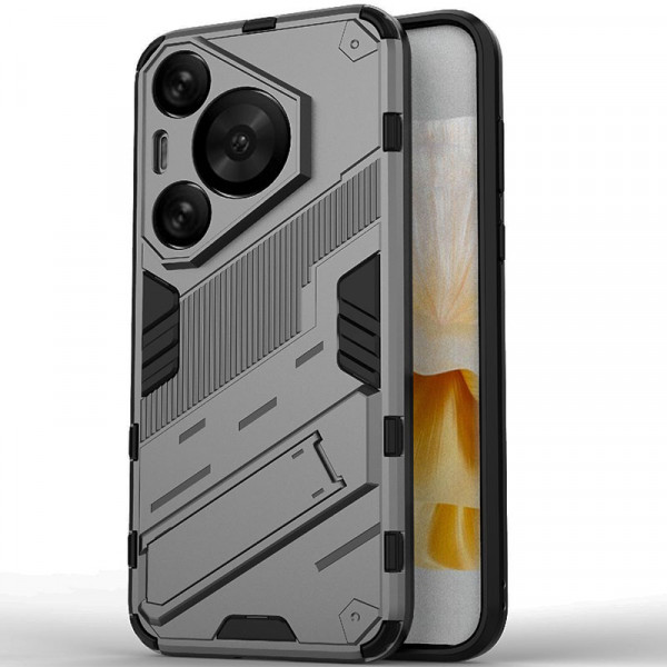 

Чехол-подставка RosCase Megatron для Huawei Pura 70 Pro / 70 Pro Plus, Серый