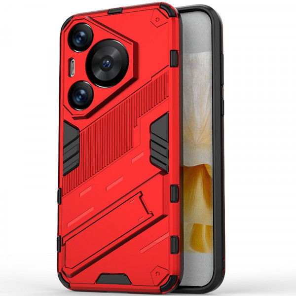 

Чехол-подставка RosCase Megatron для Huawei Pura 70 Pro / 70 Pro Plus, Красный