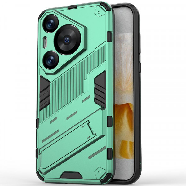 

Чехол-подставка RosCase Megatron для Huawei Pura 70 Pro / 70 Pro Plus, Зеленый