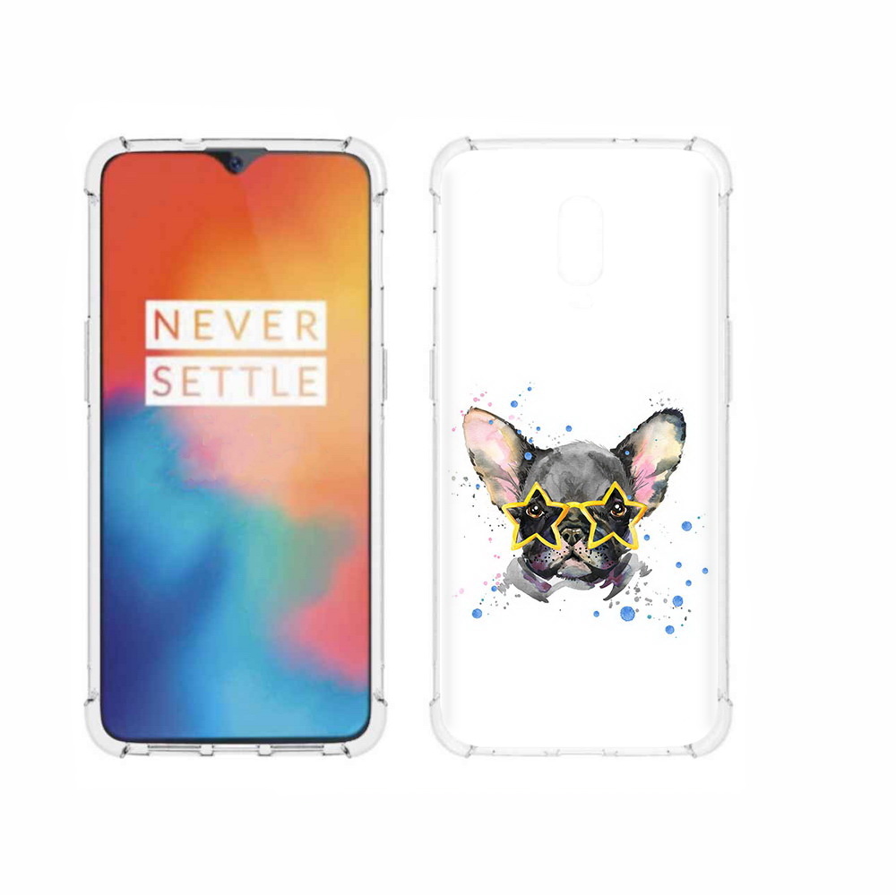 

Чехол MyPads Tocco для OnePlus 6T буля в очках, Прозрачный, Tocco