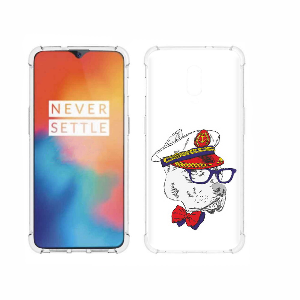 

Чехол MyPads Tocco для OnePlus 6T бульдог, Прозрачный, Tocco