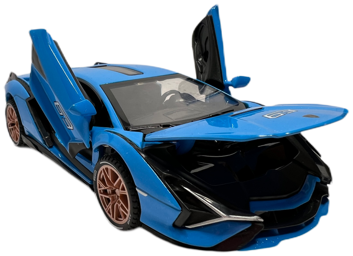 Машинка металлическая XPX Lamborghini Sian FKP синий