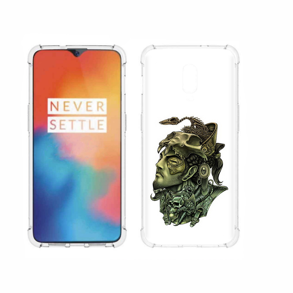 

Чехол MyPads Tocco для OnePlus 6T бронзовый воин, Прозрачный, Tocco