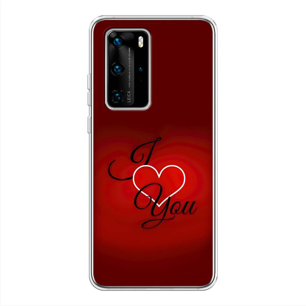 

Чехол Awog на Huawei P40 Pro "I love you 3", Красный;черный, 610950-6