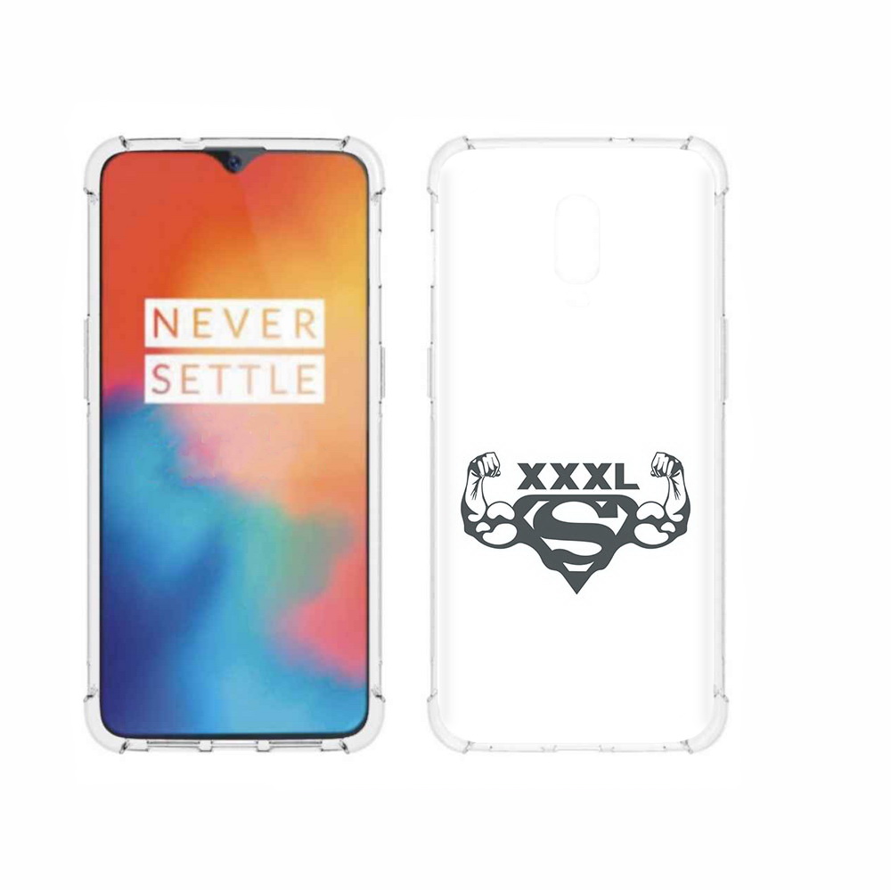 

Чехол MyPads Tocco для OnePlus 6T бодибилдинг супермен, Прозрачный, Tocco