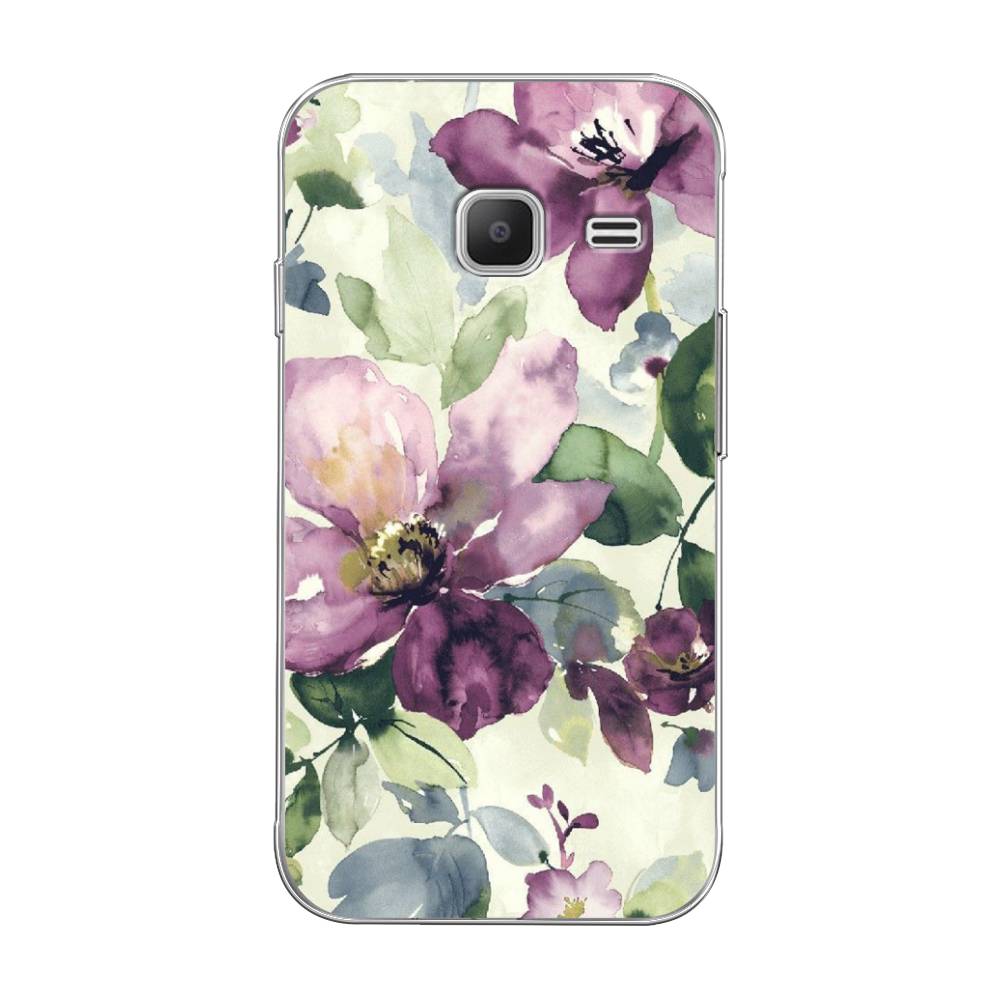 

Чехол Awog на Samsung Galaxy J1 mini 2016/Самсунг J1 mini 2016 "Сиреневые цветы-акварель", 22250-10