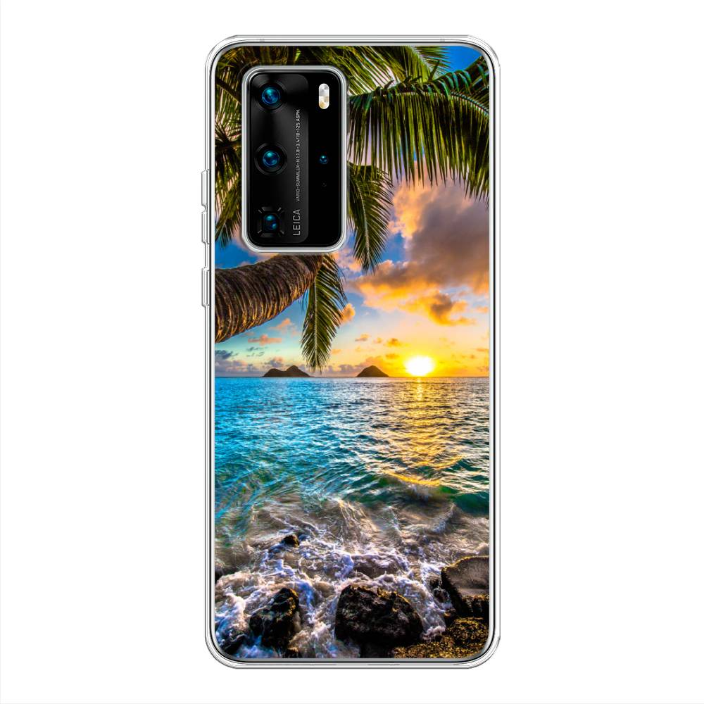 

Чехол Awog на Huawei P40 Pro "Восход 5", Голубой;желтый;зеленый, 610950-4