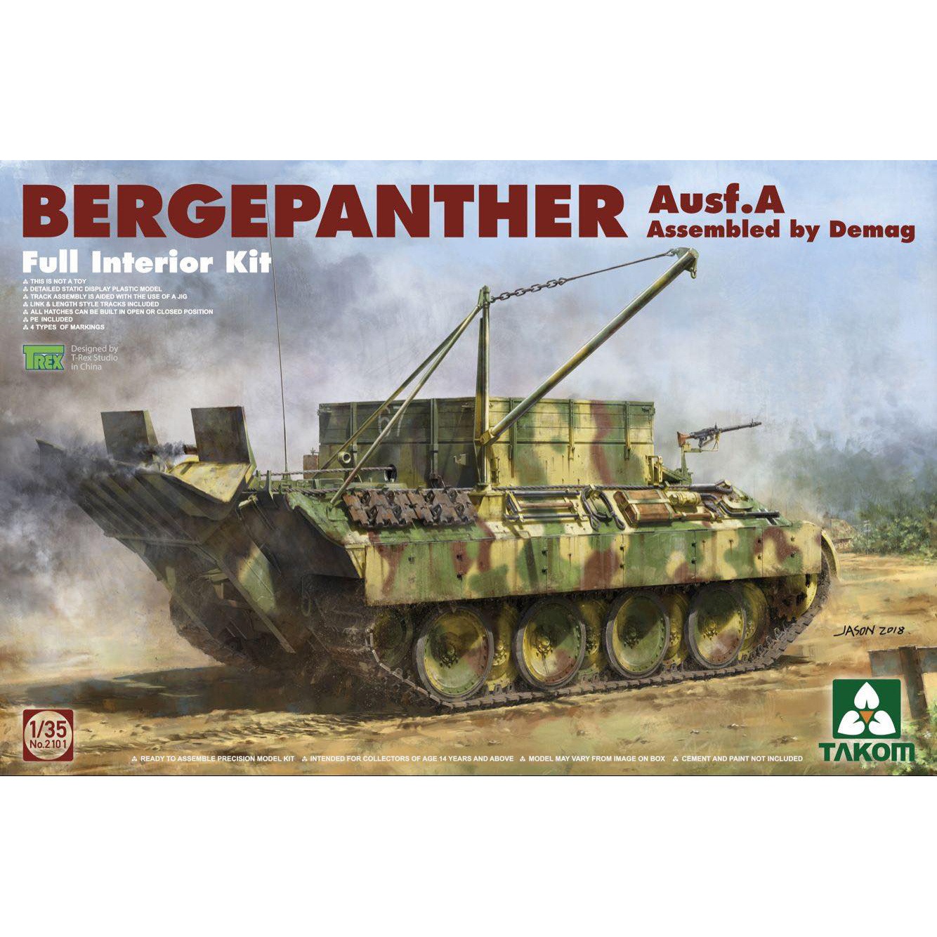 

2101 Takom 1/35 Bergepanther Ausf.A Assembled by Demag, 2101