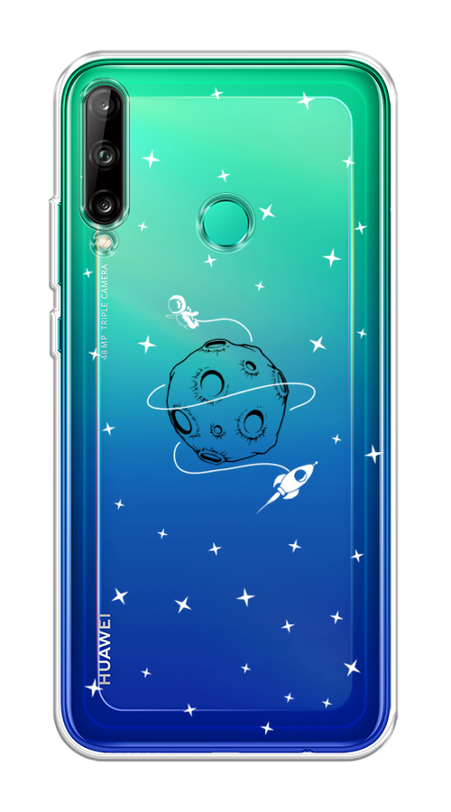 

Чехол на Huawei P40 Lite E "Полет вокруг луны", Белый;серый;черный, 612450-2