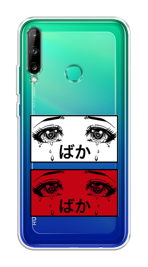 

Чехол на Huawei P40 Lite E "Красные глаза манга", Красный;белый;черный, 612450-4