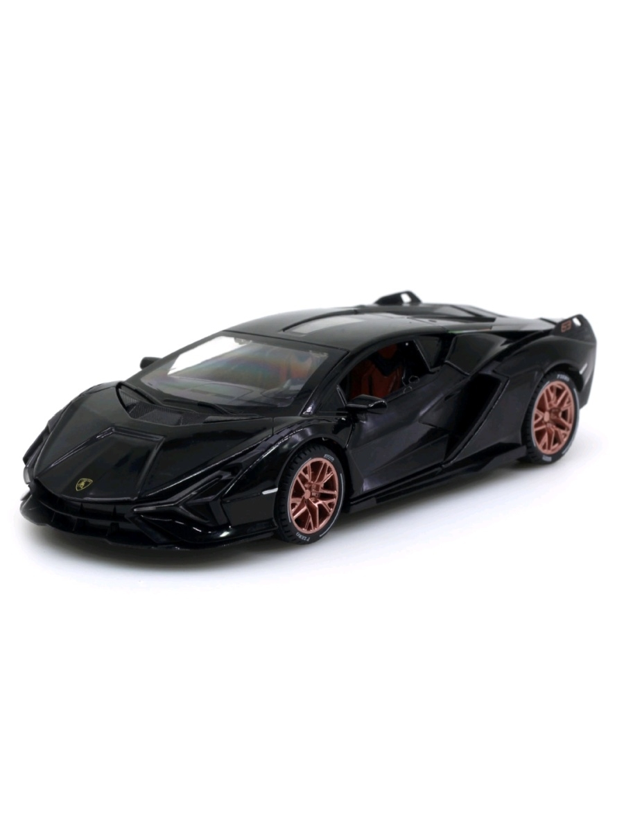 

Машинка металлическая XPX Lamborghini Sian FKP черный, Lamborghini Sian FKP