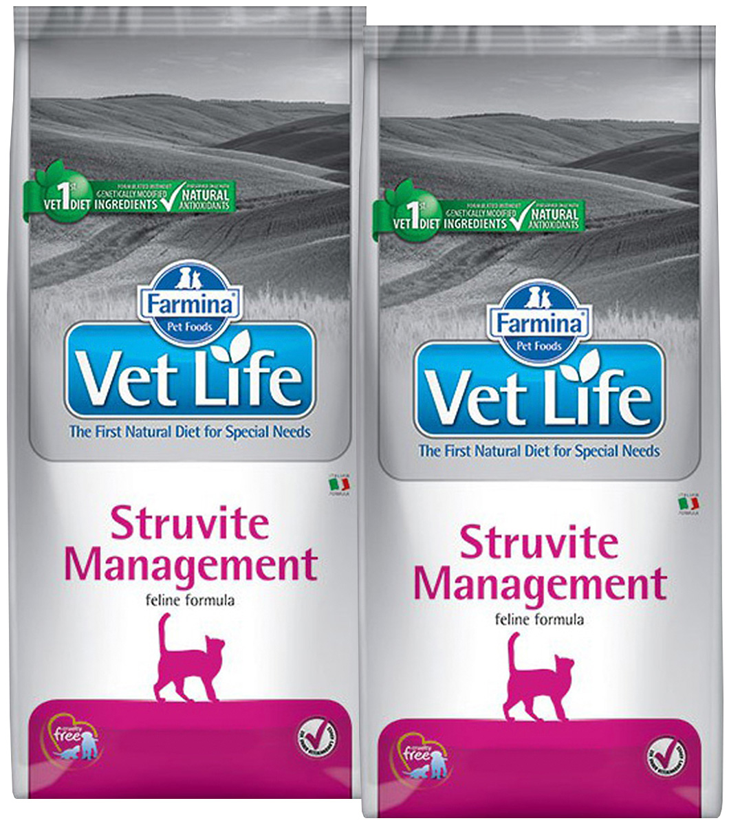 

FARMINA FARMINA VET LIFE FELINE STRUVITE MANAGEMENT для взрослых кошек при мочекаменной бо