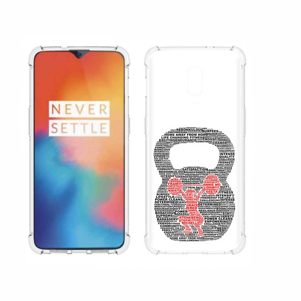 

Чехол MyPads Tocco для OnePlus 6T бодибилдинг гиря из слов, Прозрачный, Tocco