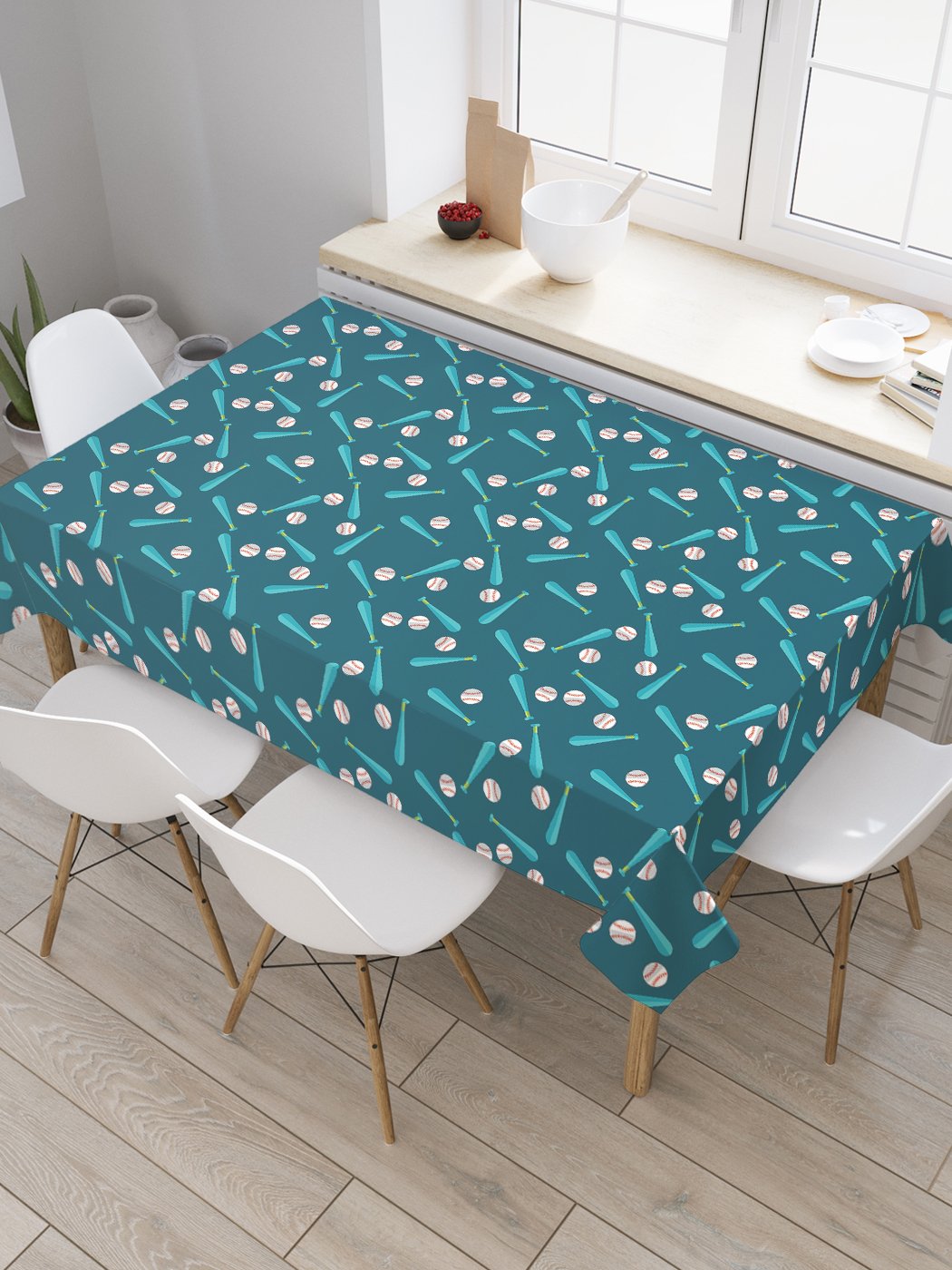 

Скатерть прямоугольная JoyArty "Батл в бейсбол" из сатена, 120x145 см, Зеленый, Батл в бейсбол