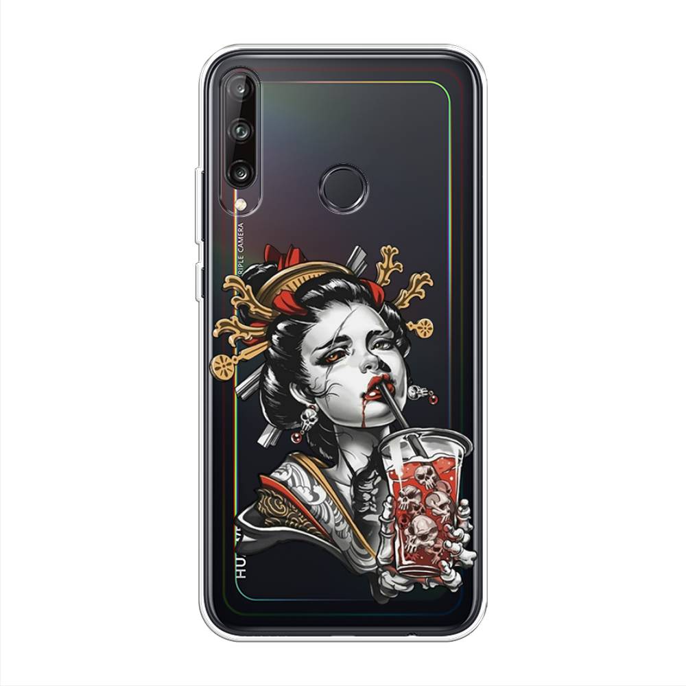 

Чехол на Huawei P40 Lite E "Опасная гейша", Красный;черный;серый, 612450-4