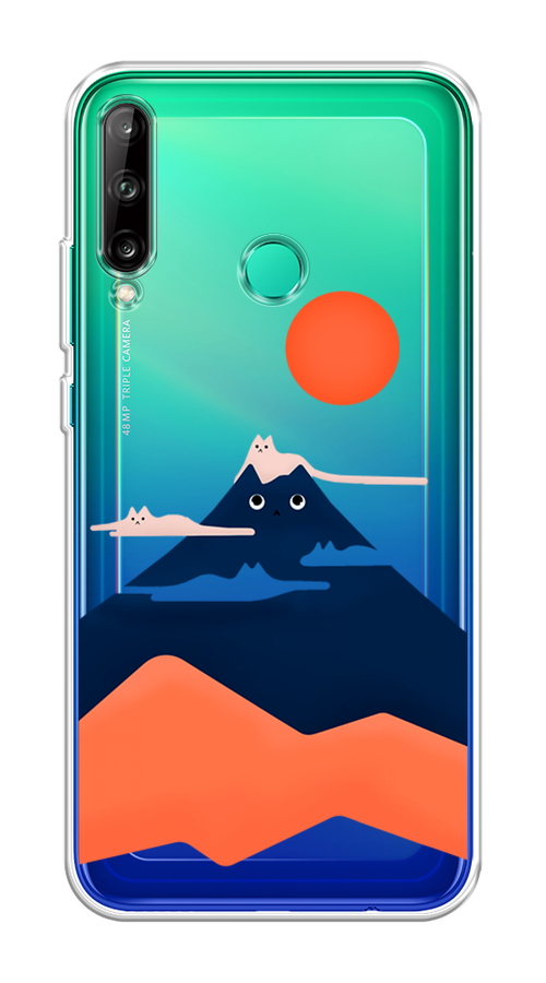 

Чехол на Huawei P40 Lite E "Кот-гора", Черный;оранжевый, 612450-4