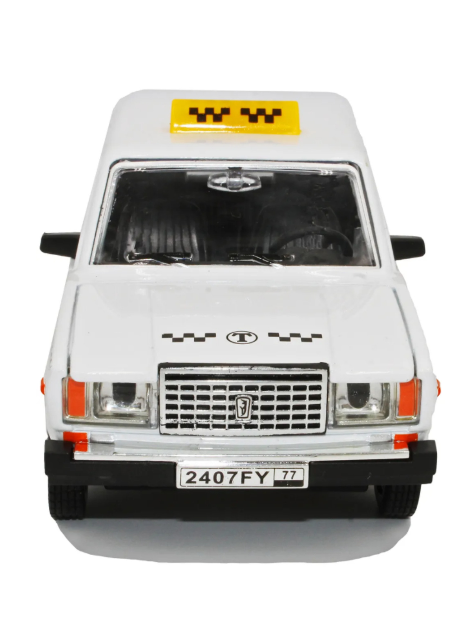 Металлическая машинка XPX ВАЗ 2107 Такси белый