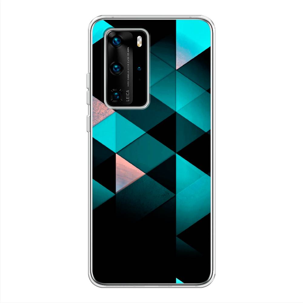 

Чехол Awog на Huawei P40 Pro "Геометрия 16", Голубой;черный, 610950-3