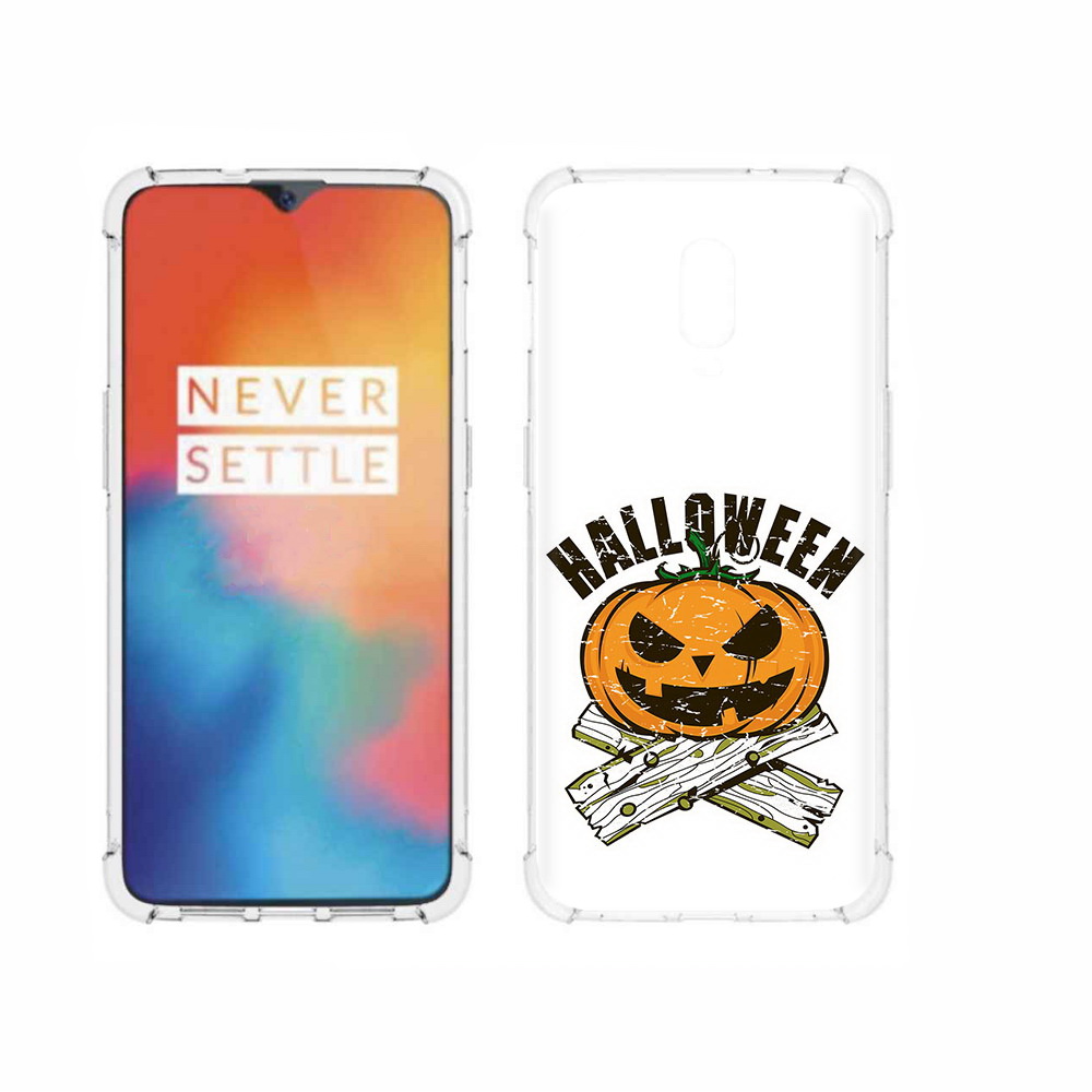 

Чехол MyPads Tocco для OnePlus 6T Хэллоуин доски тыква, Прозрачный, Tocco