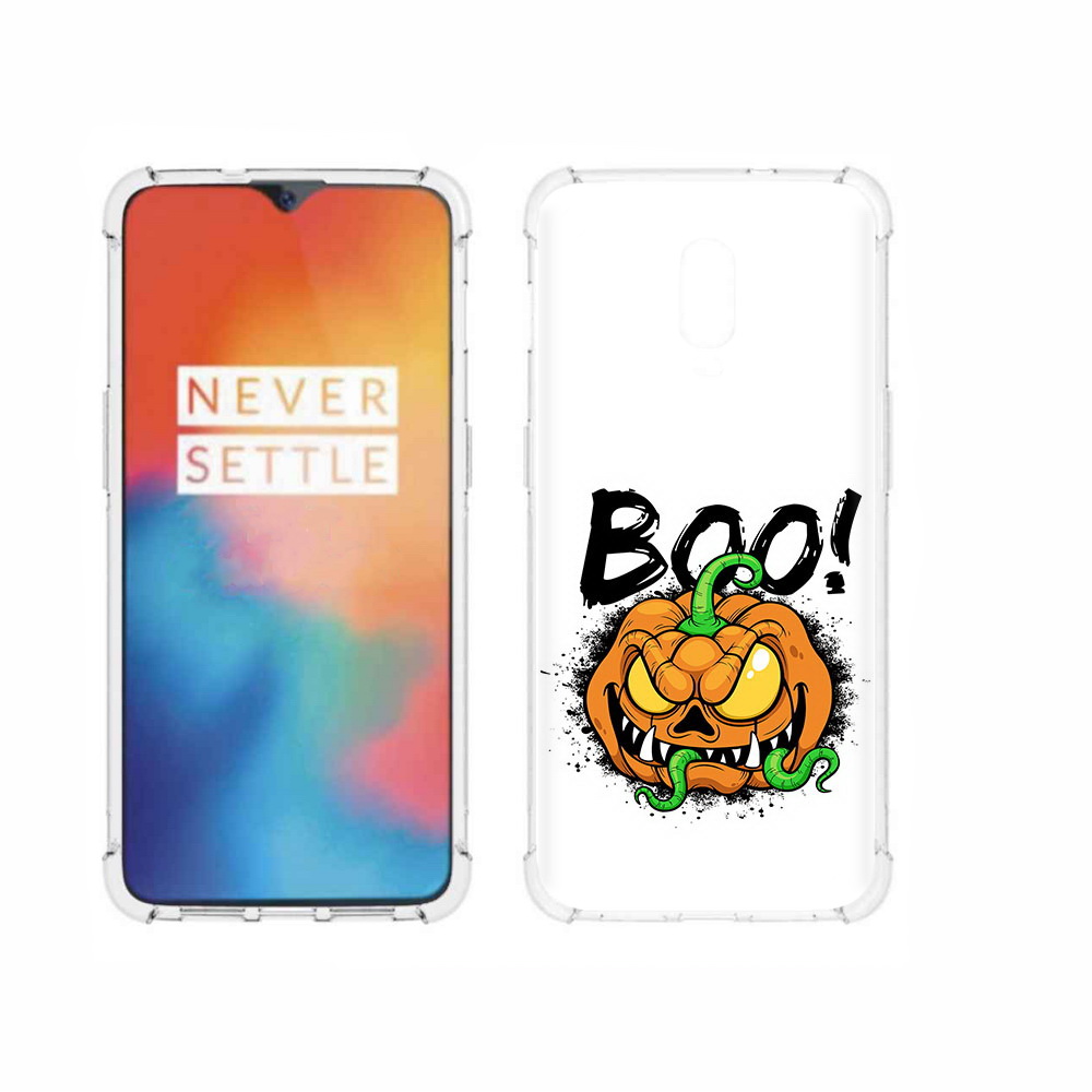 

Чехол MyPads Tocco для OnePlus 6T Хэллоуин бу, Прозрачный, Tocco