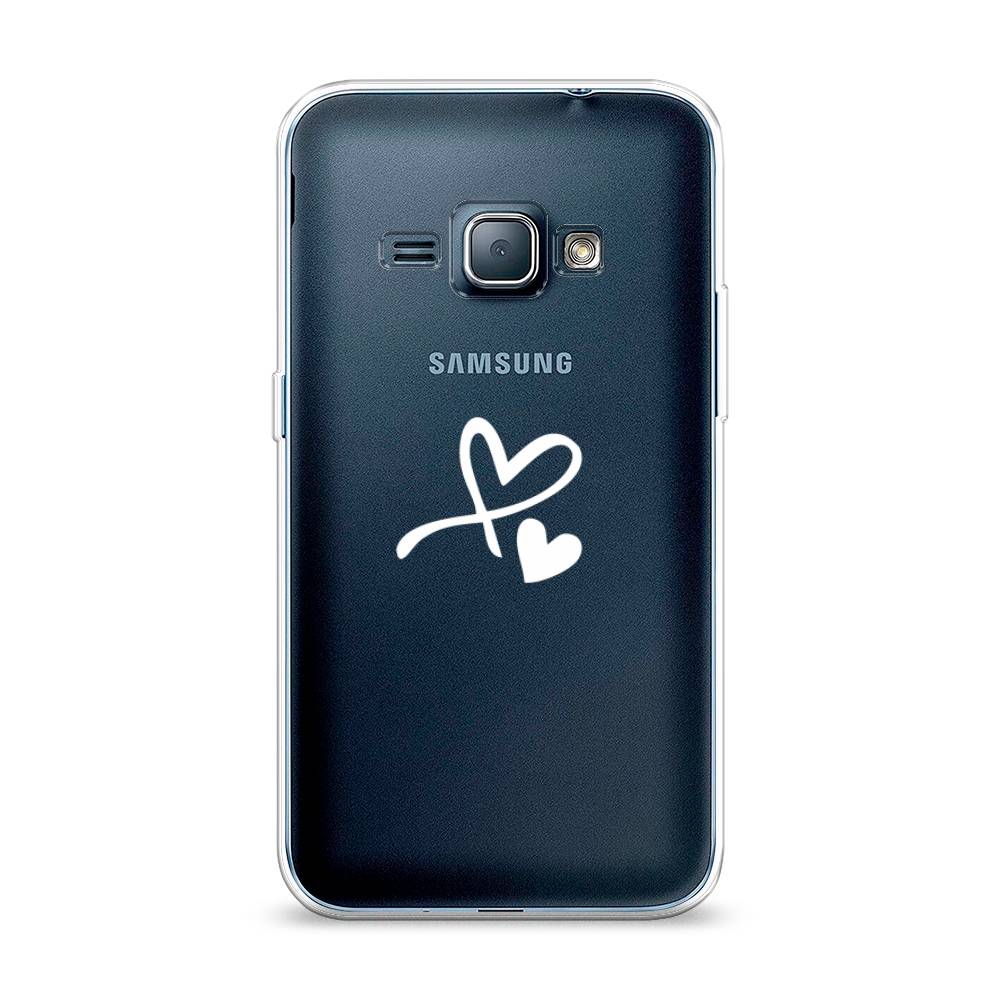 

Чехол Awog на Samsung Galaxy J1 2016 / Самсунг J1 2016 "Сердечко минимализм", Белый, 22150-6