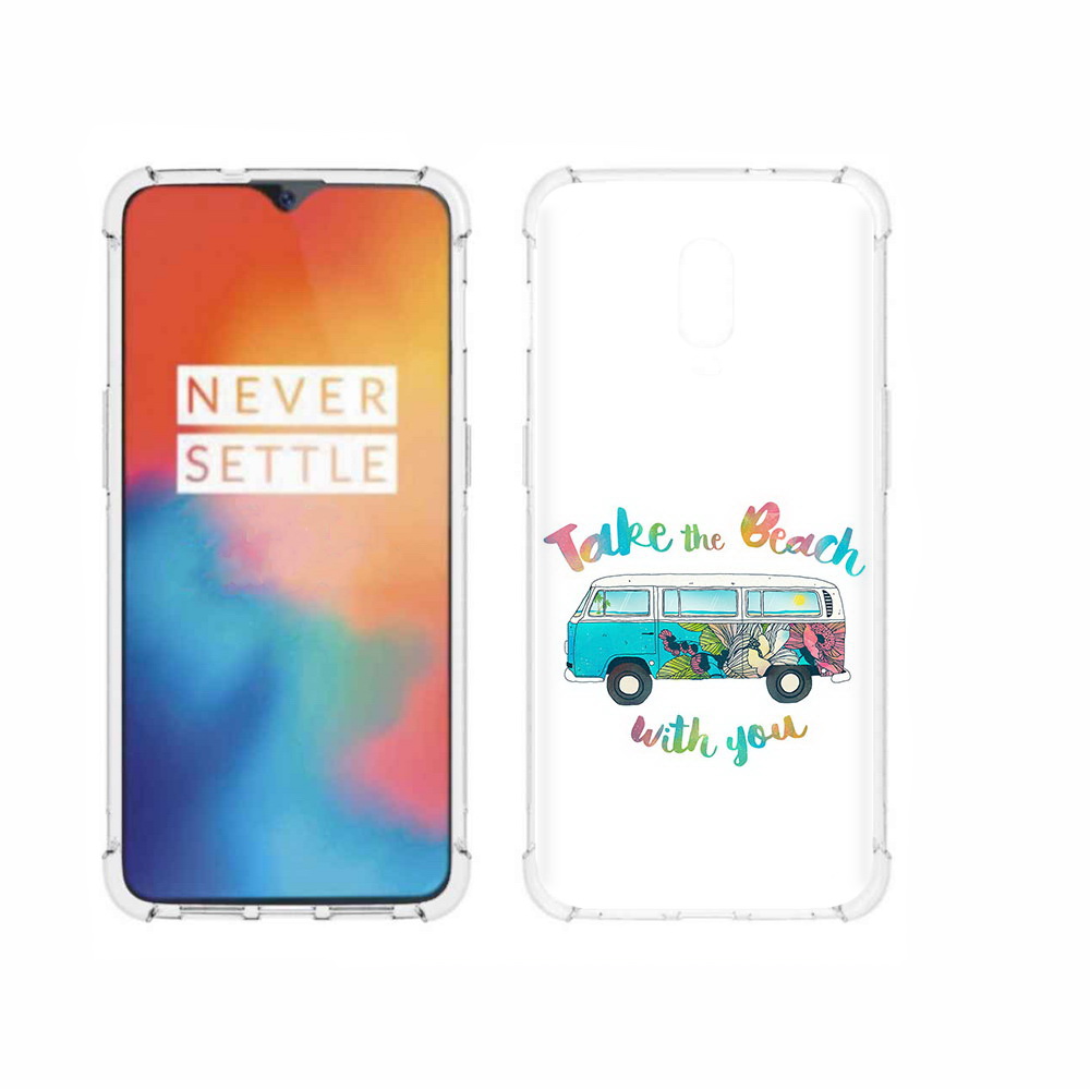 

Чехол MyPads Tocco для OnePlus 6T Хиппи автобус, Прозрачный, Tocco