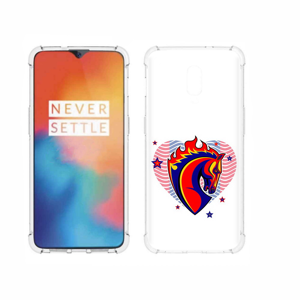 

Чехол MyPads Tocco для OnePlus 6T ФК ЦСЛ Лошадь, Прозрачный, Tocco
