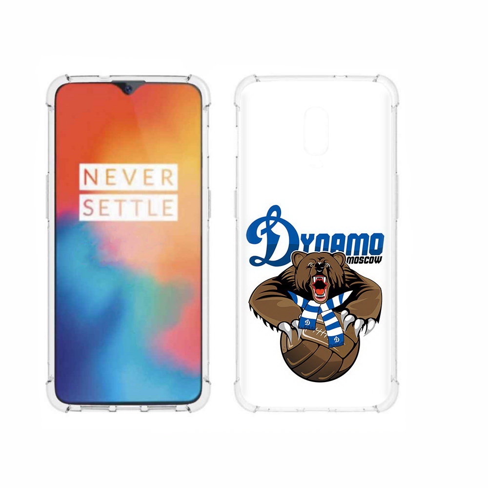 

Чехол MyPads Tocco для OnePlus 6T ФК Динамо медведь, Прозрачный, Tocco