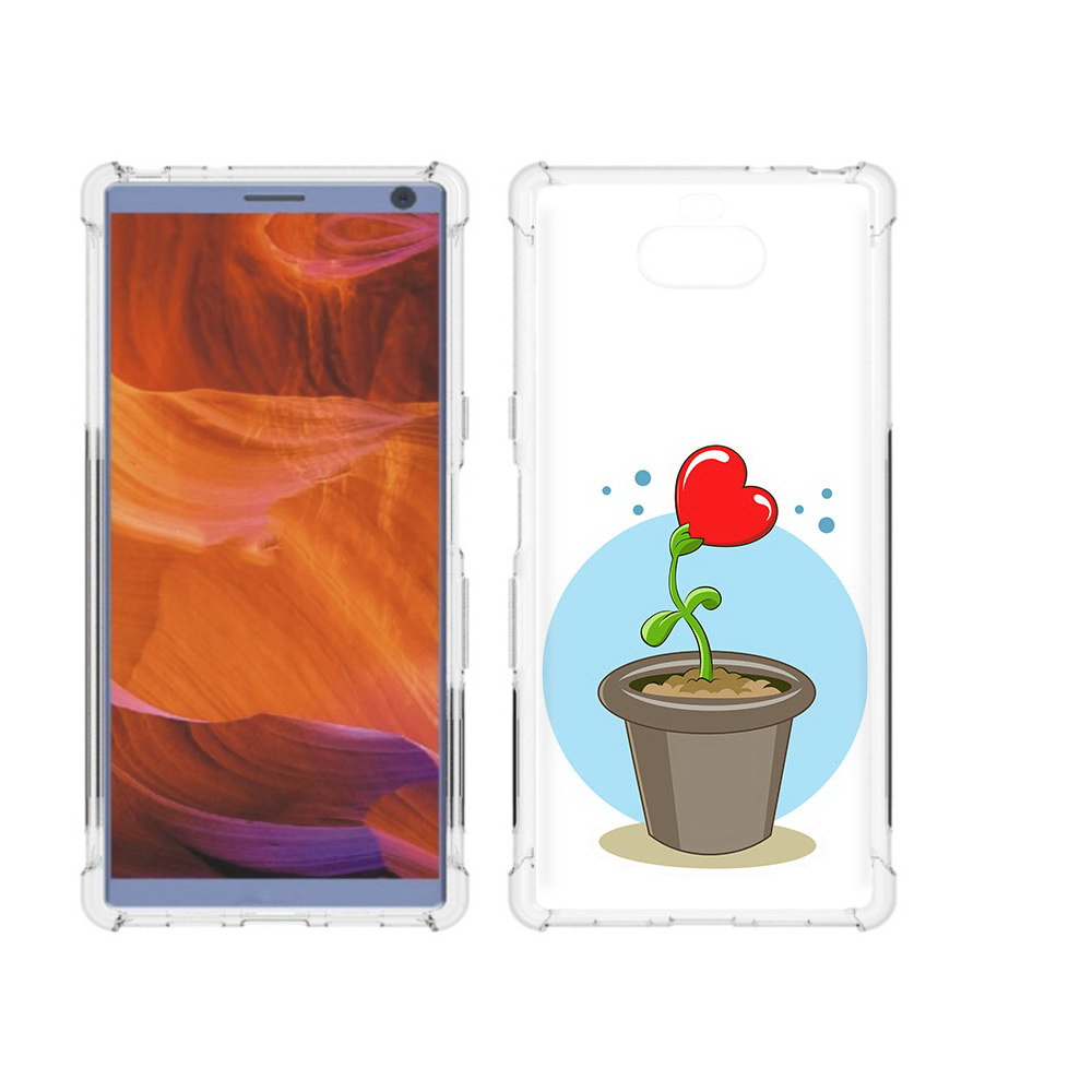 

Чехол MyPads Tocco для Sony Xperia 10 Plus Растение любви 14 февраля, Прозрачный, Tocco