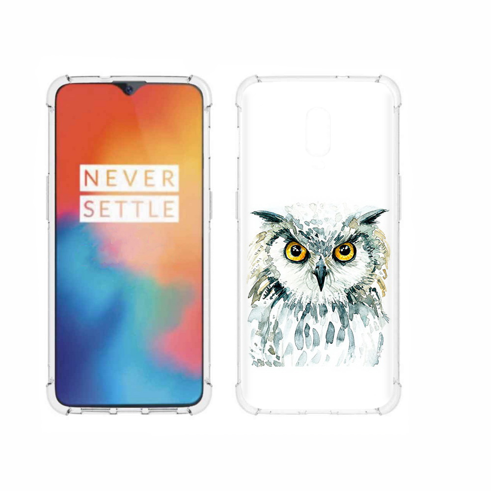 

Чехол MyPads Tocco для OnePlus 6T Серьезная сова, Прозрачный, Tocco