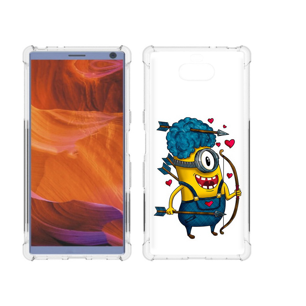 

Чехол MyPads Tocco для Sony Xperia 10 Plus Миньон купидон, Прозрачный, Tocco