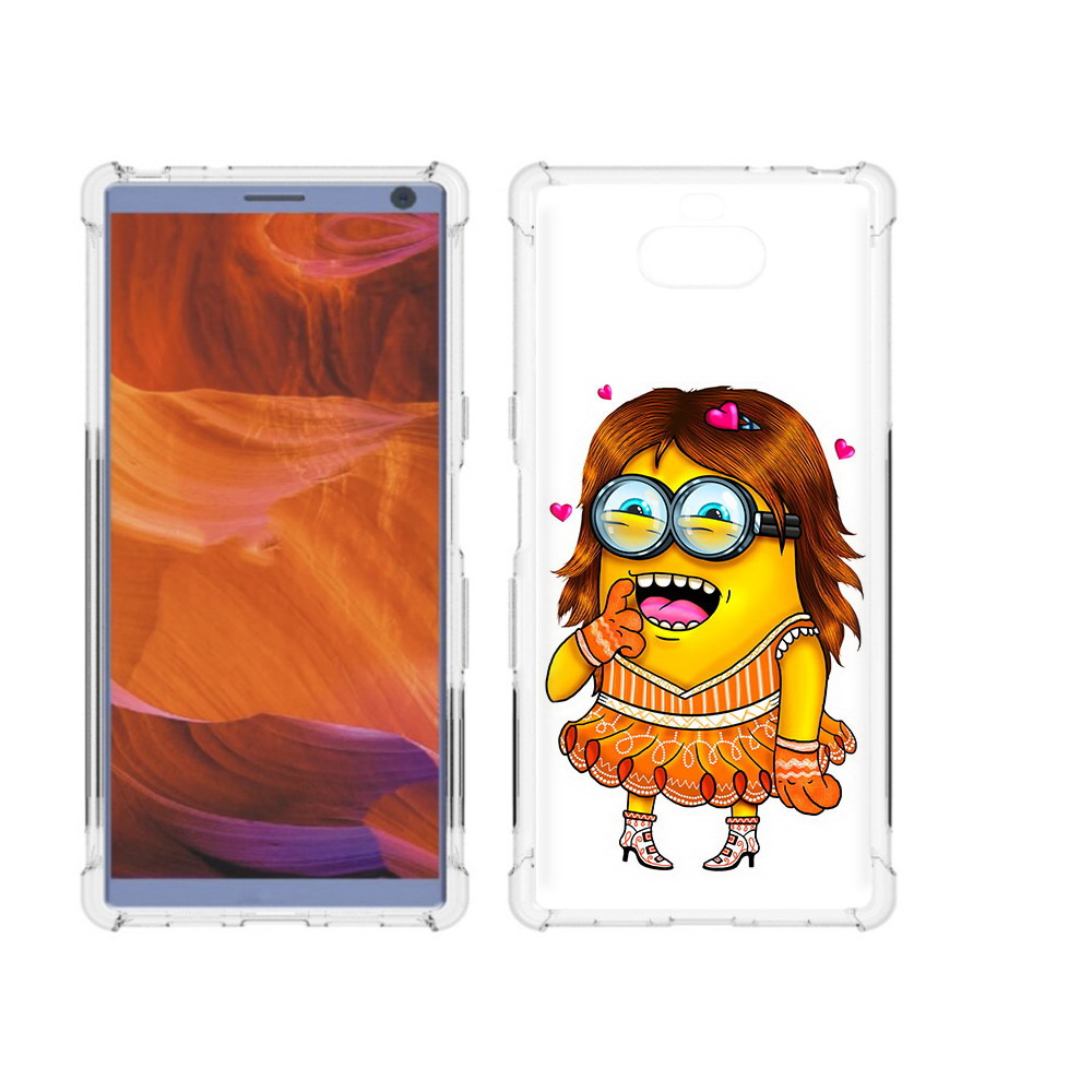 

Чехол MyPads Tocco для Sony Xperia 10 Plus Миньон девочка, Прозрачный, Tocco