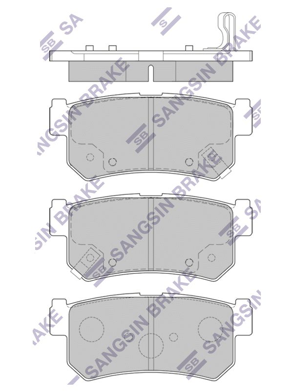 

Тормозные колодки Sangsin brake задние gp1151