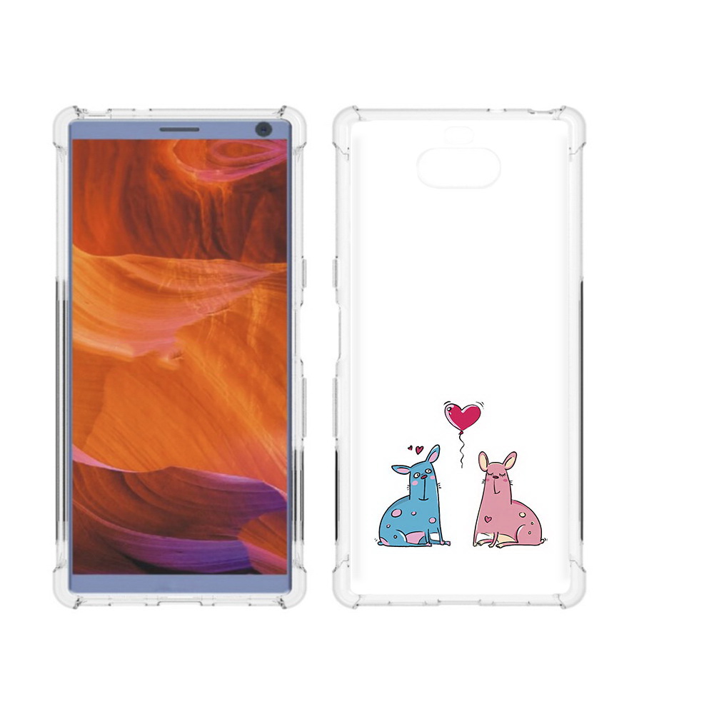 

Чехол MyPads Tocco для Sony Xperia 10 Plus Лама любовь, Прозрачный, Tocco