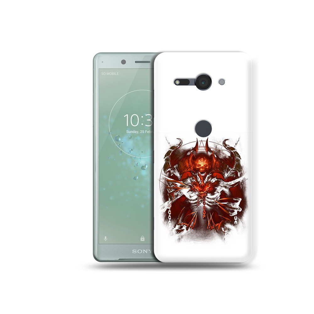 

Чехол MyPads Tocco для Sony Xperia XZ2 Compact яркий демон, Прозрачный, Tocco