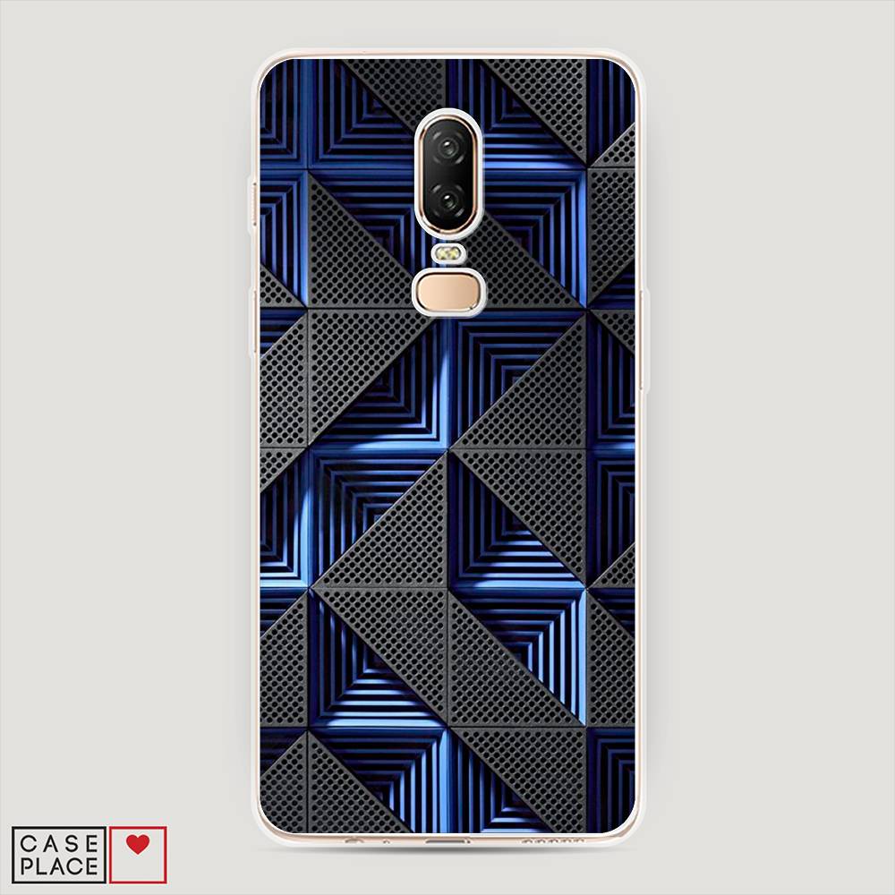 

Чехол на OnePlus 6 "IBM", Серый;синий, 150550-3