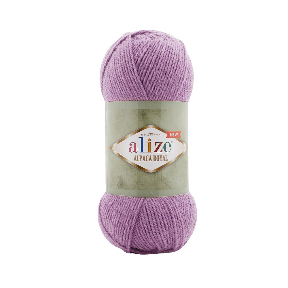 

Пряжа Alize Alpaca Royal New, акрил, шерсть, альпака, 5х100 г, 250 м, цвет 438 розовый