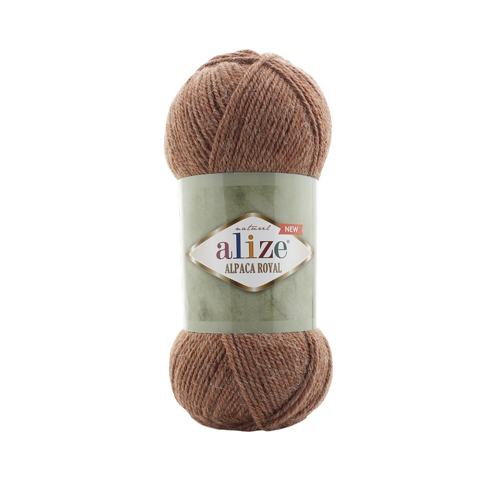 ALIZE Alpaca Royal New, акрил, шерсть, альпака, 5х100 г, 250 м, цвет 558 кирпичный меланж