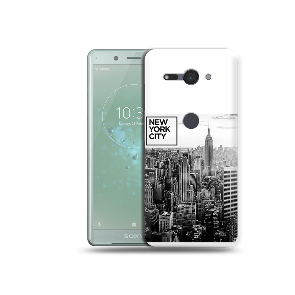 

Чехол MyPads Tocco для Sony Xperia XZ2 Compact черно белый ньюерк, Прозрачный, Tocco