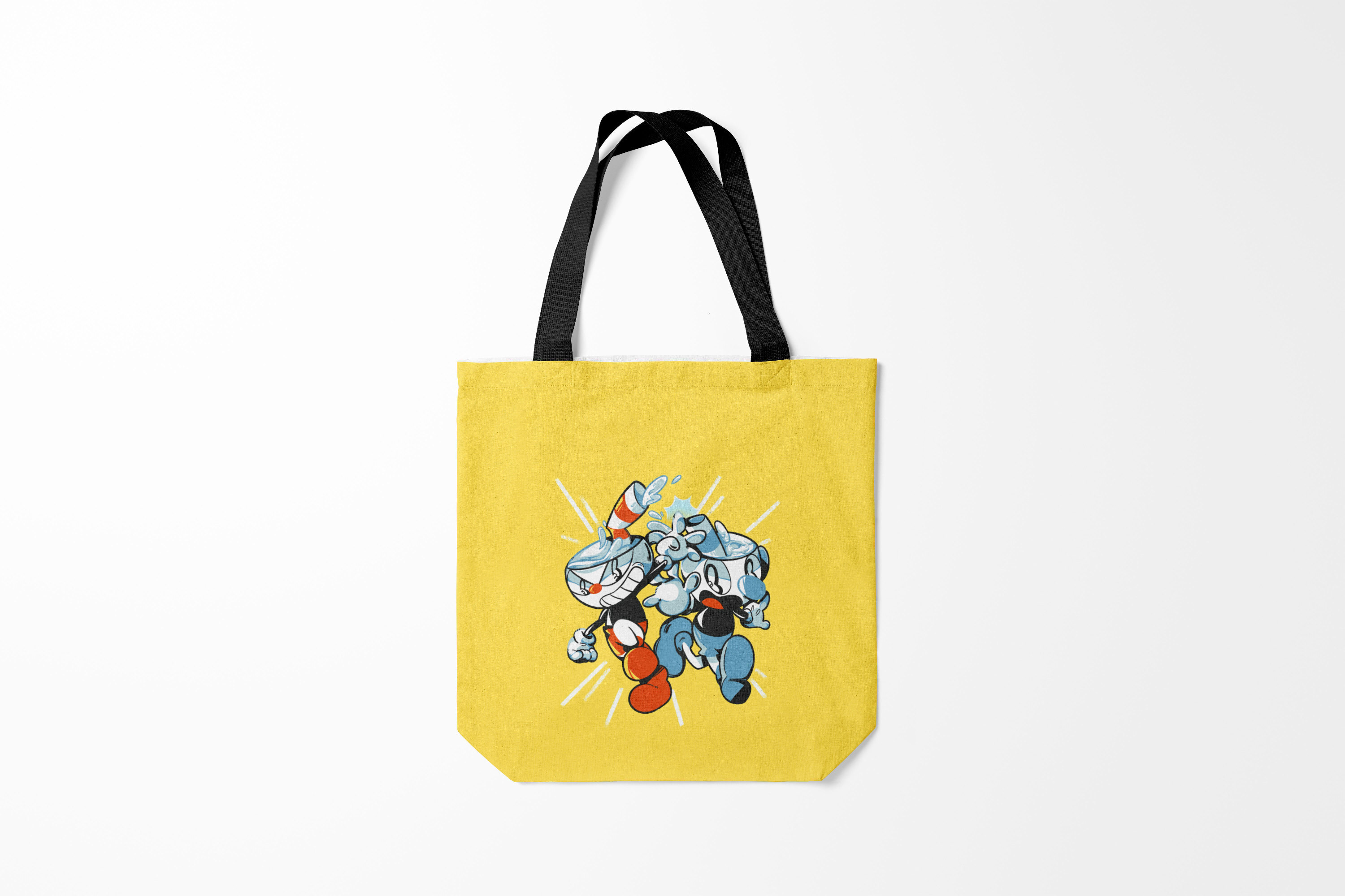 

Сумка шoппер унисекс Burnettie Cuphead bros, разноцветный, Cuphead bros