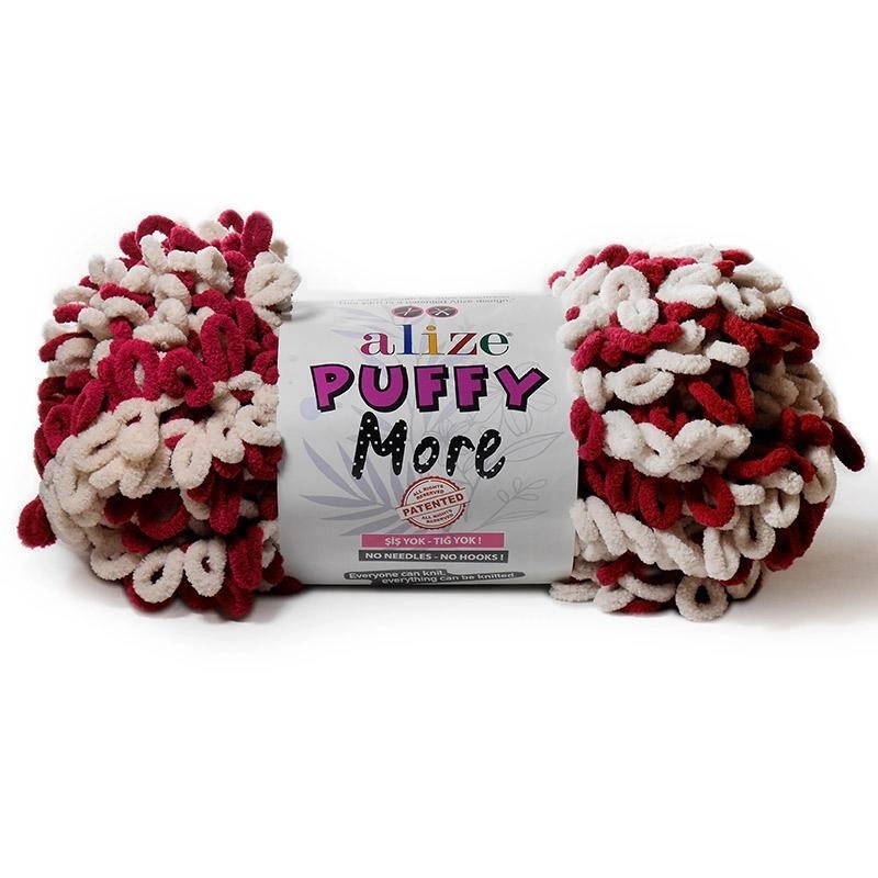 

Пряжа Alize Puffy More, 100% микрополиэстер, 300 г, 11,5 м, цвет 6271, Бордовый