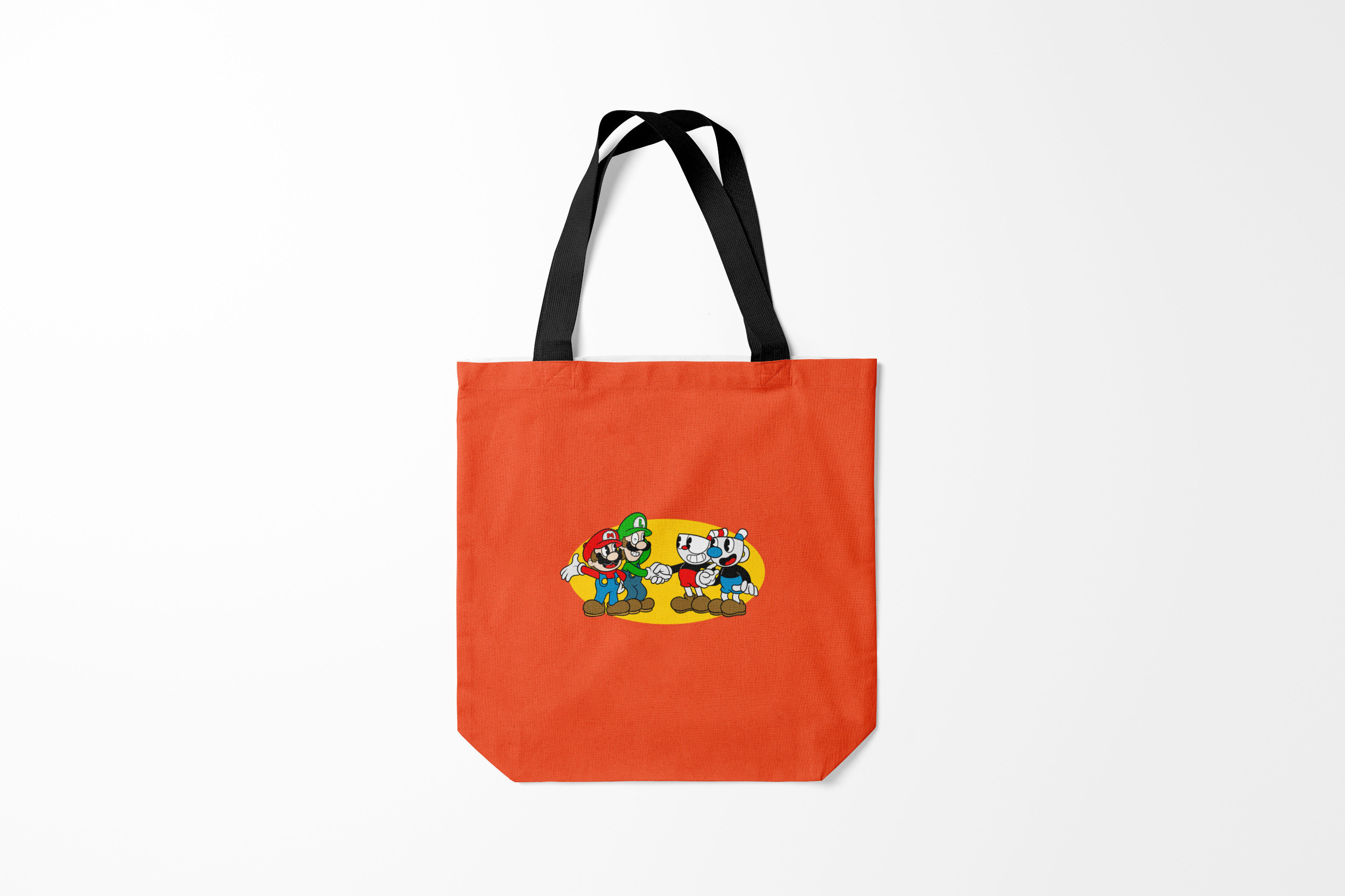 

Сумка шoппер унисекс Burnettie Cuphead x Mario, разноцветный, Cuphead x Mario