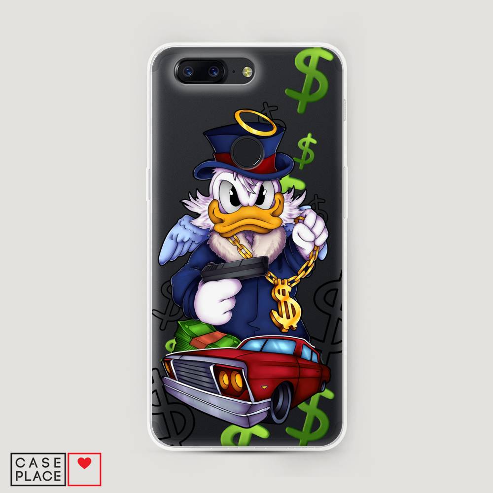 

Чехол на OnePlus 5T "Scrooge McDuck with a Gold Chain", Красный;синий;белый, 150350-6