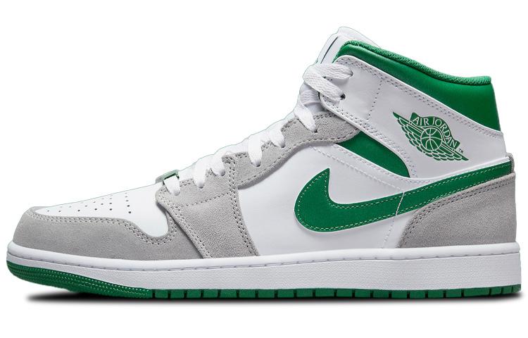 

Кеды унисекс Jordan Air Jordan 1 mid серые 46 EU, Серый, Air Jordan 1 mid