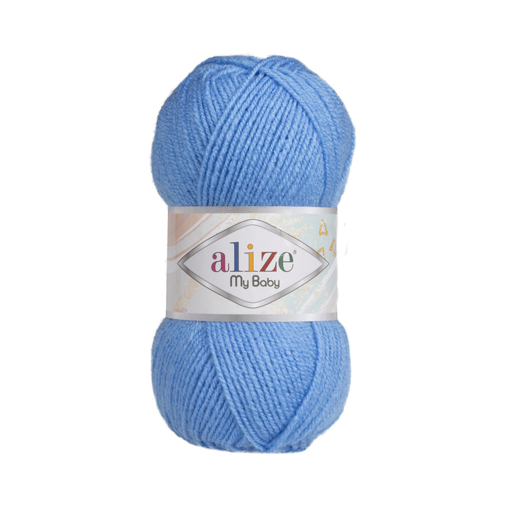 

Пряжа Alize My Baby, 100% акрил, 250 г, 150 м, цвет 289, темно-голубой