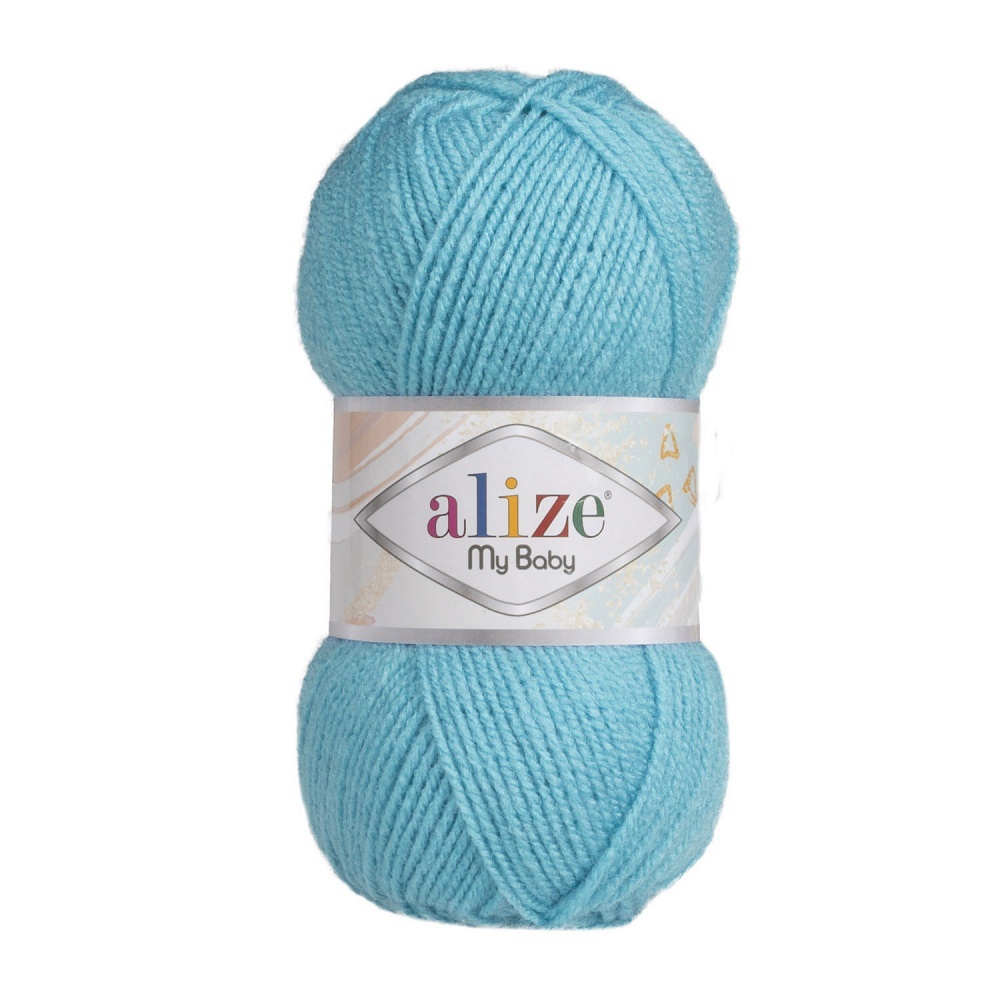 

Пряжа Alize My Baby, 100% акрил, 250 г, 150 м, цвет 287, светло-бирюзовый