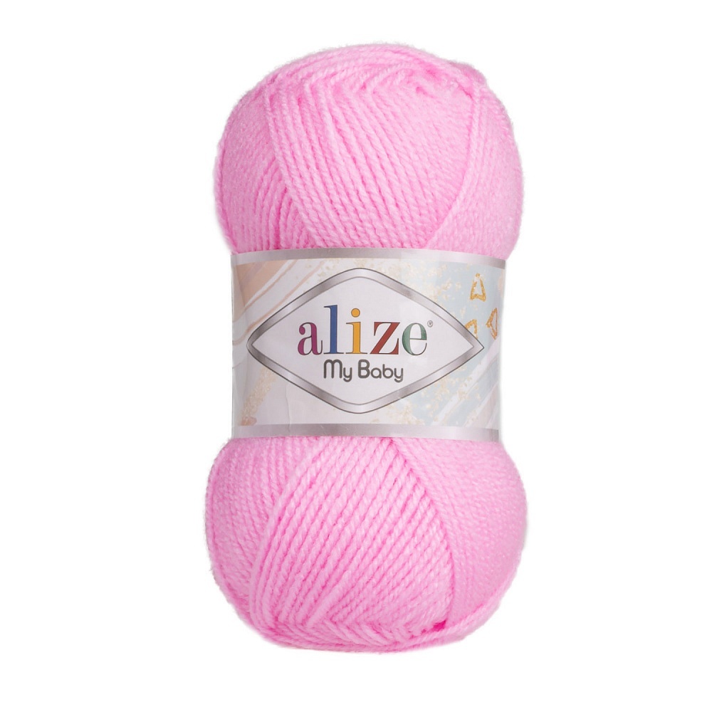 

Пряжа Alize My Baby, 100% акрил, 250 г, 150 м, цвет 191, розовый