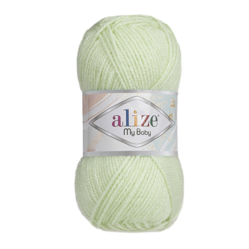 

Пряжа Alize My Baby, 100% акрил, 250 г, 150 м, цвет 188, мята, Зеленый